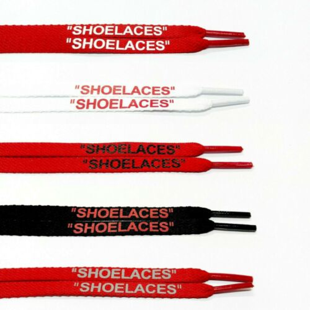 "Shoelaces" Flat Laces ( Red Series )